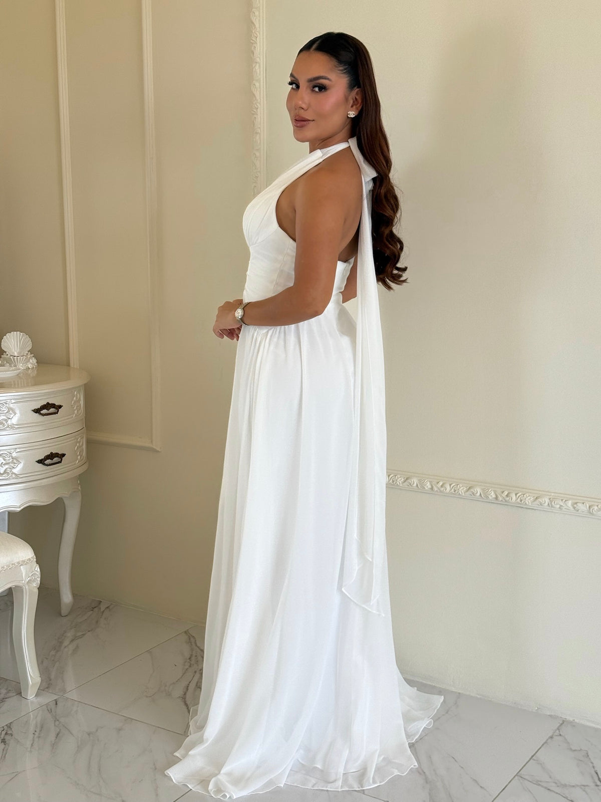 Vestido Halter Aura Soleil