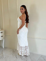 Vestido Ruffle Lace Yellow