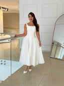 Vestido Midi Elegance Plissé Luxe