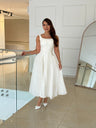 Vestido Midi Elegance Plissé Luxe