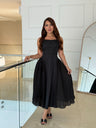 Vestido Midi Elegance Plissé Luxe