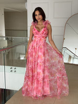 Vestido Floral Rosé