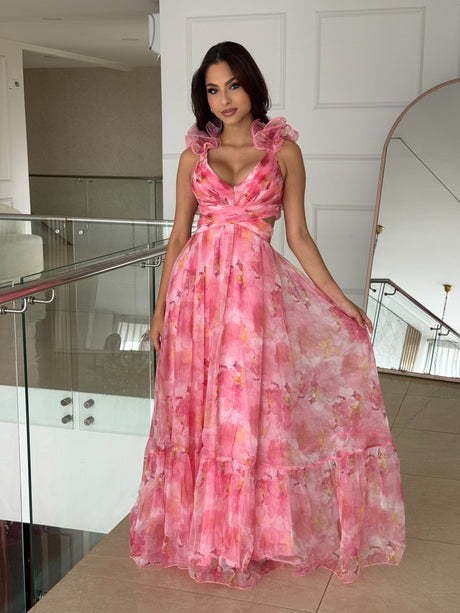 Vestido Floral Rosé