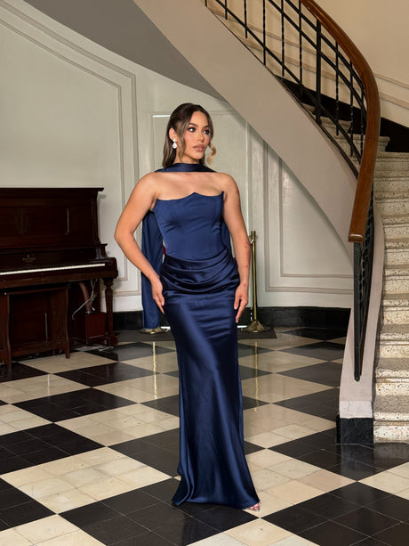 Eternal Royale Drape Dress