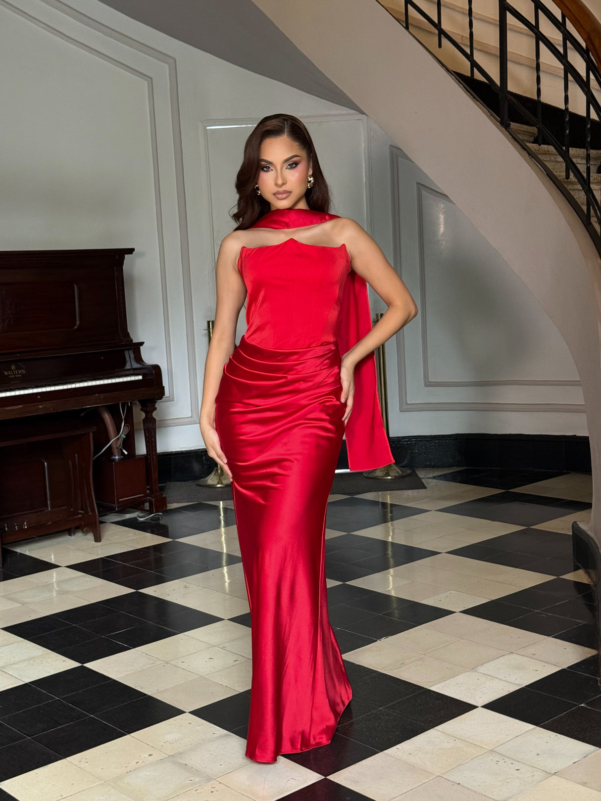 Eternal Royale Drape Dress