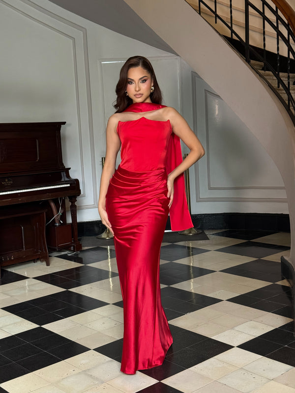 Eternal Royale Drape Dress