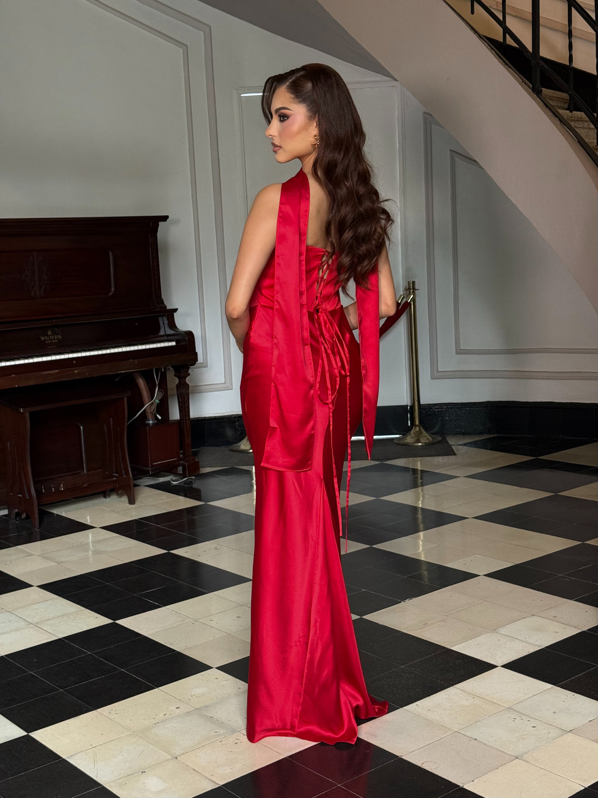 Eternal Royale Drape Dress